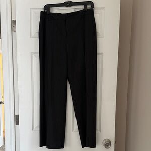 Ann Taylor LOFT Black Pinstripe Dress Pants